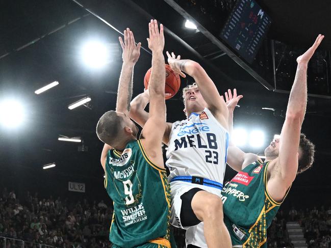 A block is worth 3 points, as much as a three-point shot. Picture: Getty