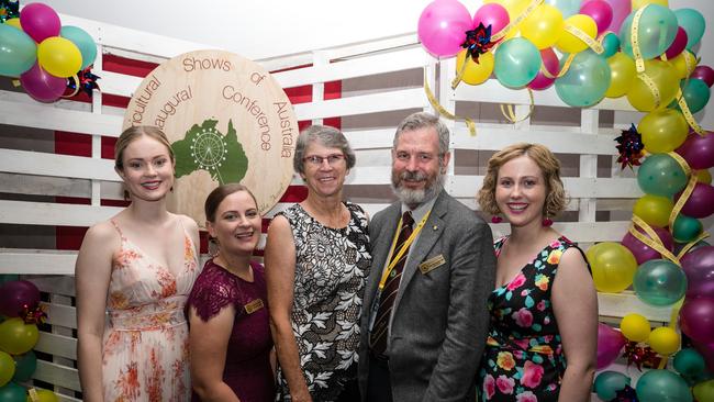 Bridget Webster, Michaela Kammholz, Katherine Raymont, Trevor Beckingham OAM, Clare Webster (Gatton Show Society). PHOTO: file.