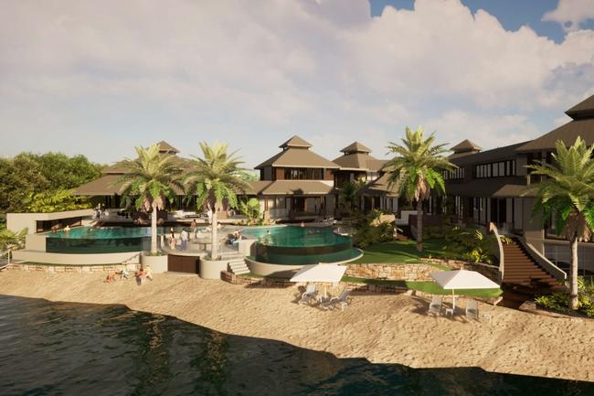 Artist impression of a mansion planned for Surfers Paradise by Tah-nee Beard