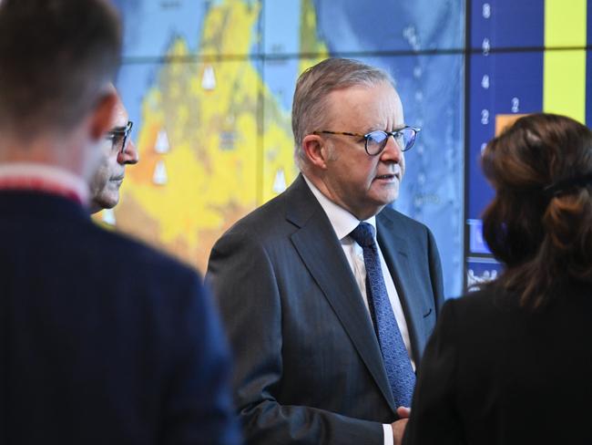 He held a media briefing in Canberra. Picture: NewsWire / Martin Ollman