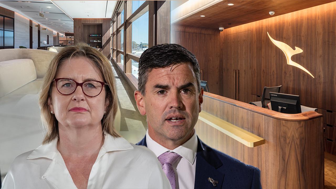 Allan, Battin among pollies flying high in Qantas Chairmans Lounge