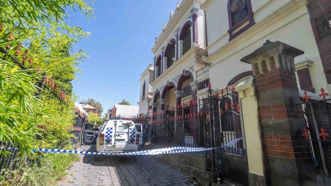 The heritage listed building has been badly damaged in the blaze. Picture: Tony Gough