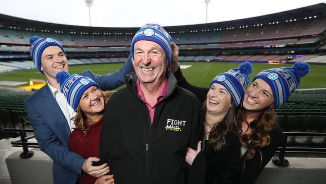 The Daniher family. Ben, Jan, Neale, Lauren and Bec. Picture: Alex Coppel