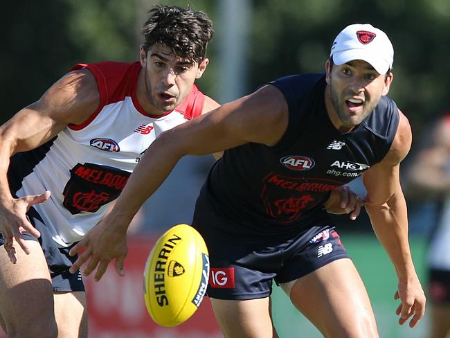 Melbourne Intra-Club Game Jordan Lewis & Christian Petracca Picture:Wayne Ludbey