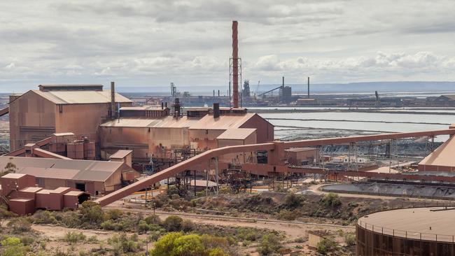 The steelworks in Whyalla, SA. Picture: Ben Clark