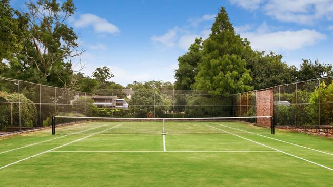 A tennis court listed on Swimply Courts in the upmarket Sydney suburb of Wahroonga, in the upper north shore.