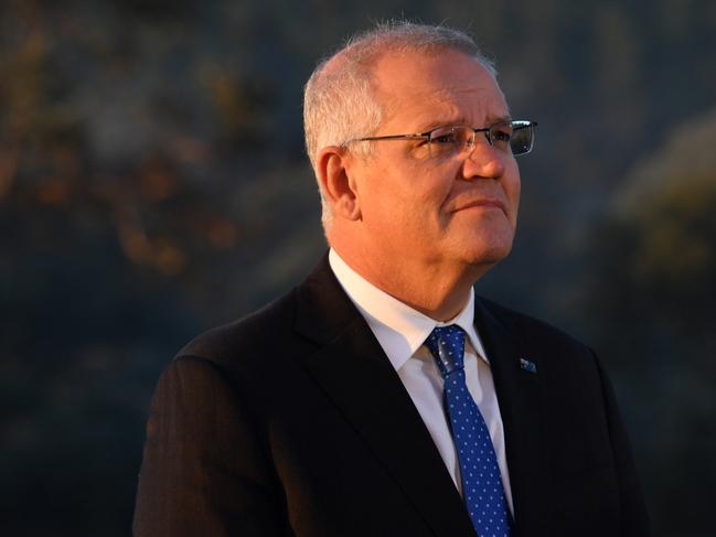 Prime Minister Scott Morrison conducts morning television interviews on Federal Election day, in the seat of McEwen on May 21, 2022. Photo by Mick Tsikas-Pool/Getty Images)