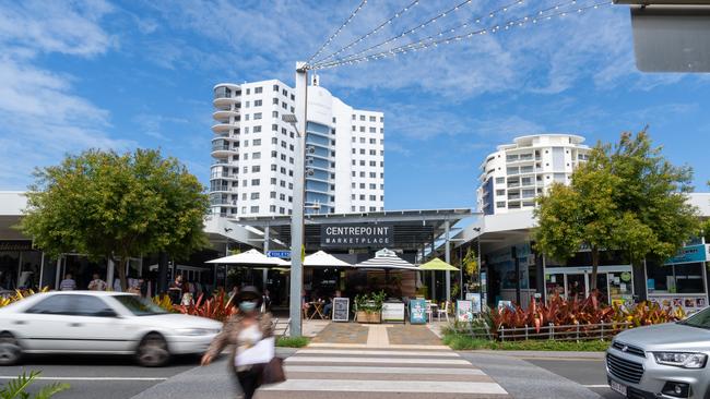 The Centrepoint Market Place Caloundra has site area of 2595sq m and came with 14 tenanted shops, two kiosks and two street frontages.