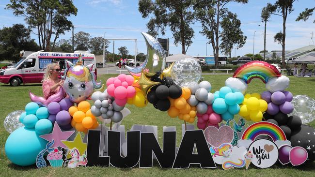 The family wanted to celebrate Luna’s life. Picture Glenn Hampson