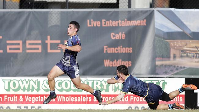 The grand final between Coombabah and Mabel Park at Langlands Park, Brisbane 9th of September 2020. Tremaine Harry. Picture: Josh Woning