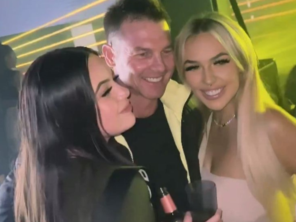 Cousins was seen posing with young partygoers. Picture: Instagram