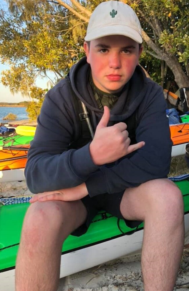 Harrison Payne was the passenger in a Toyota HiLux which lost control and crashed on Ocean Beach at Woorim. Picture: Facebook