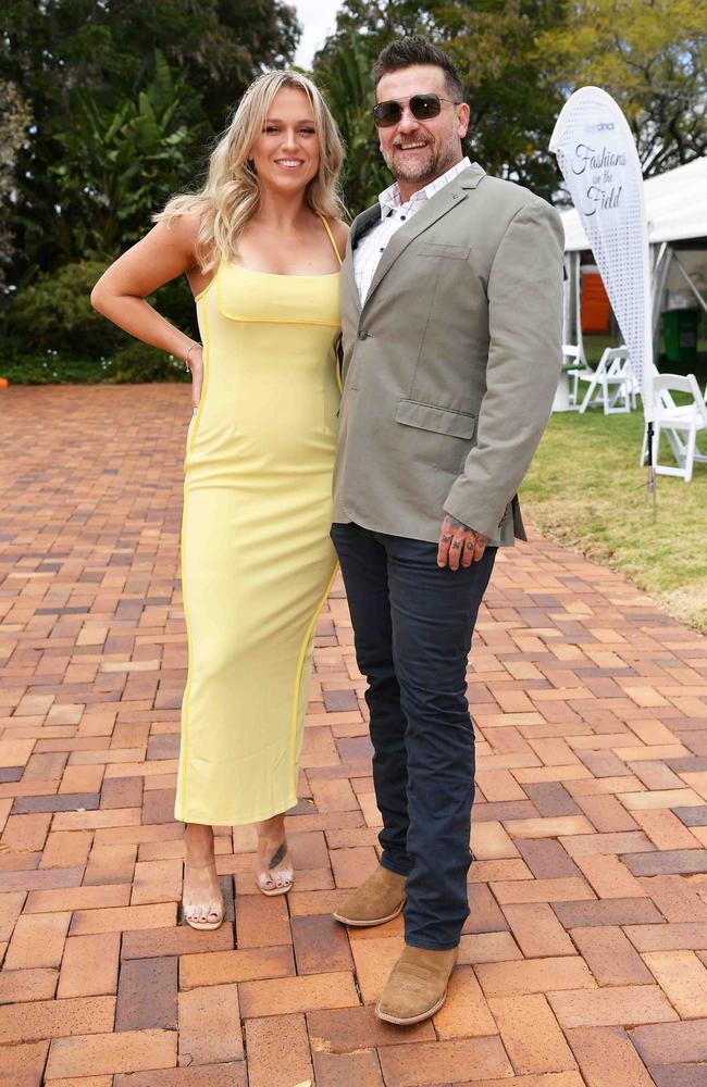 Wes and Sam Goodear at Weetwood race day, Clifford Park. Picture: Patrick Woods.