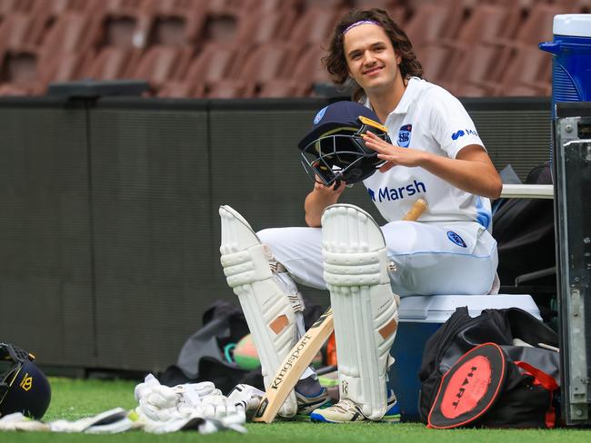 Sam Konstas Was anointed by ex-Australian player, New South Welshman Kerry O’Keeffe, as a Test opener of the future. Picture: Mark Evans/Getty Images)