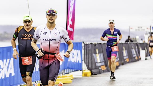 Athletes at the Ironman 70.3 Tasmania in Hobart on Sunday 4th February. Picture: Linda Higginson