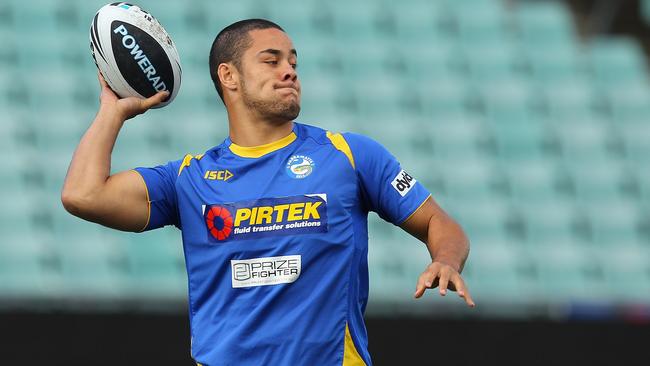 Jarryd Hayne with the Eels in 2011.