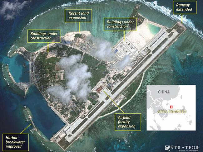 China’s military base on Woody Island. Picture: Stratfor