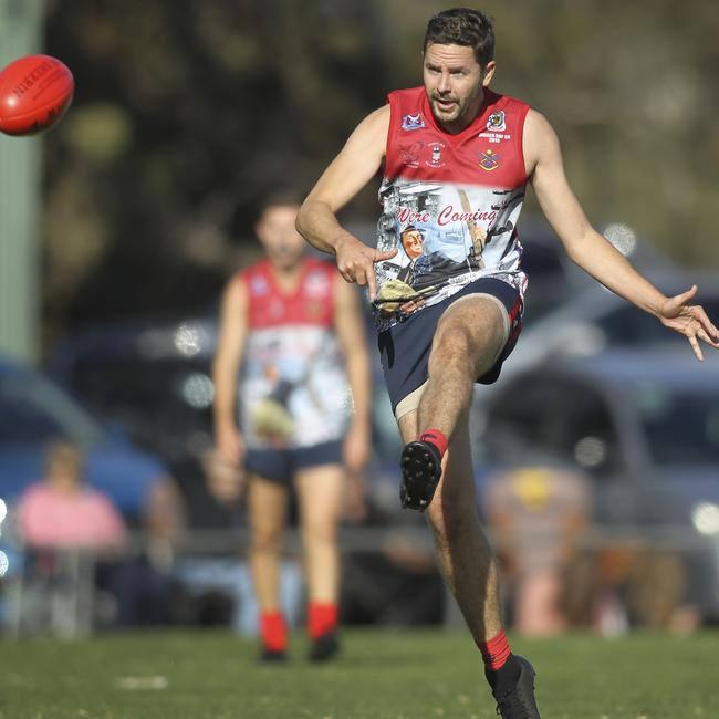 Flagstaff Hill’s Daniel Butcher played well in the clash against Port Noarlunga on Saturday. Picture: Dean Martin