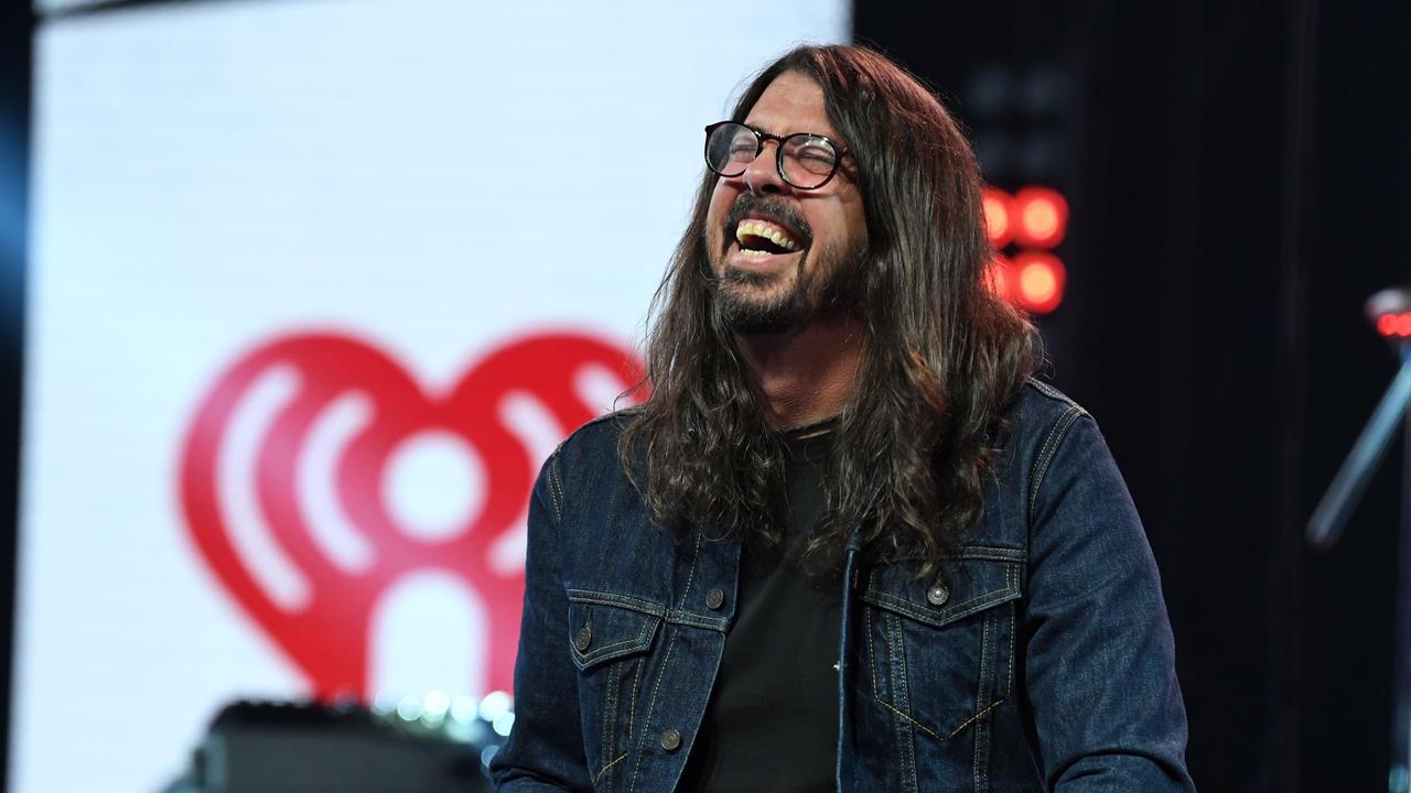 Dave Grohl of Foo Fighters speaks onstage. Photo: Kevin Winter/Getty Images for iHeartMedia.