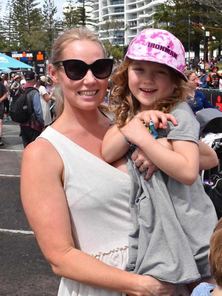 Melissa Kent and Ellie Luchetti at the Sunshine Coast Ironman 70.3 at Mooloolaba 2022.