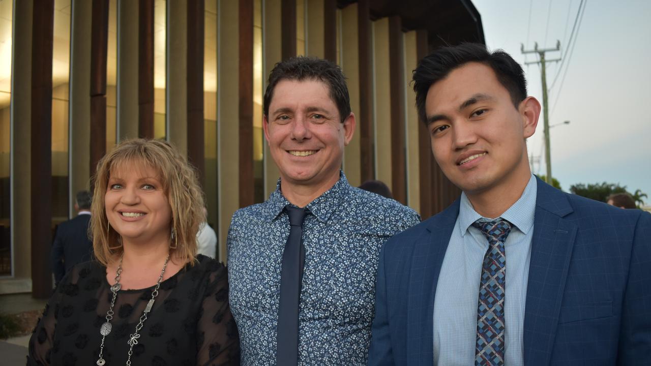 Amp Control representatives Katrina Beveridge, Don Beveridge and Resham Ale at the 2020 Queensland Mining Awards at the MECC, Mackay, on Wednesday September 23. Picture: Zizi Averill