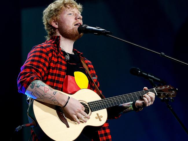 British singer Ed Sheeran. Picture : Ian Currie