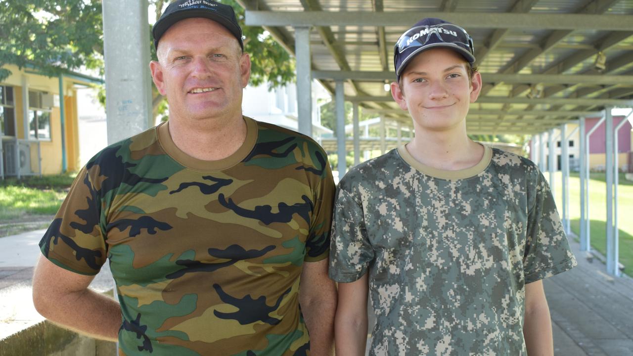 Father and son Daniel and Ben, 14, Muller, of Beaconsfield, at the Mackay Urban Gelsoft Games at Mackay North State High School. Photo: Janessa Ekert