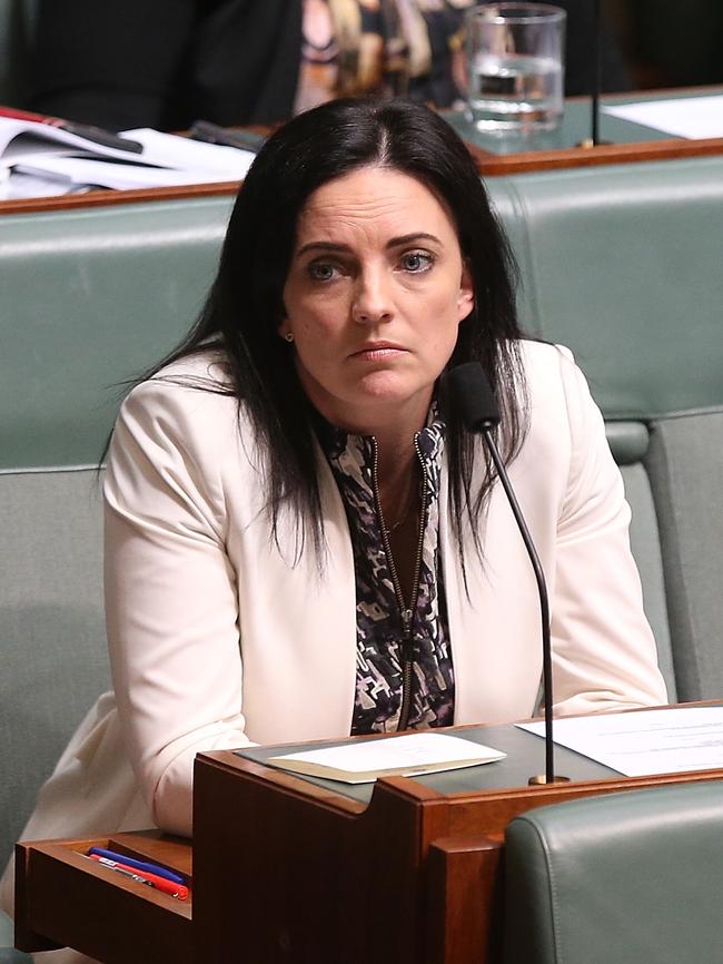 Emma Husar in Question Time in the House of Representatives Chamber, Parliament House in Canberra. Picture Kym Smith