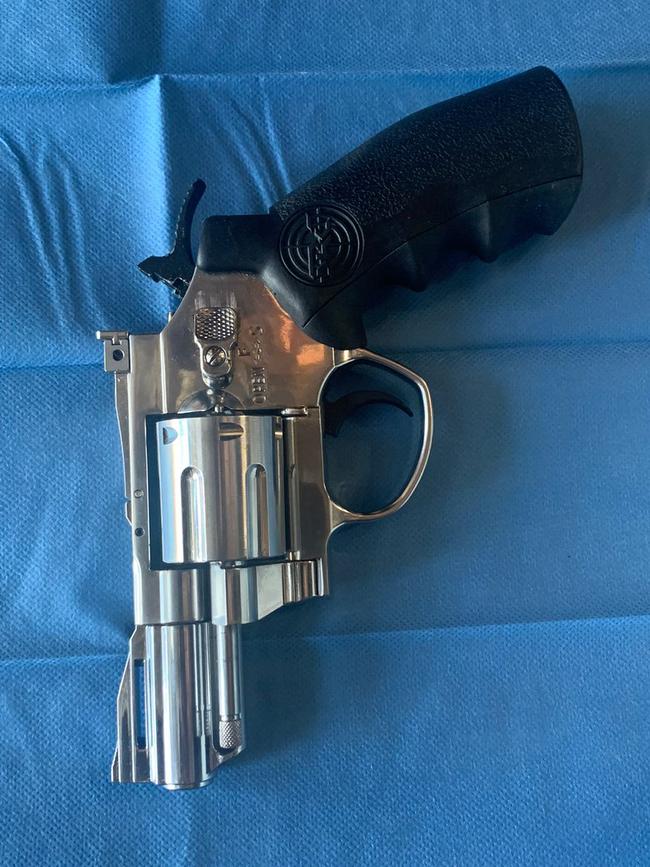 Police claim they seized a pistol from the home. Picture: NSW Police.