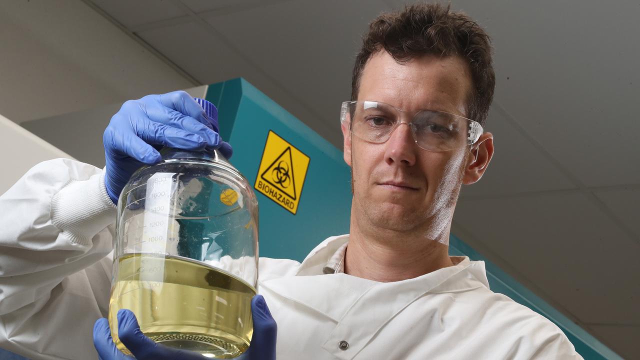 Associate Professor Keith Chappell in the Molecular Virology Lab at the UQ School of Chemistry and Molecular Biosciences. Picture: Liam Kidston