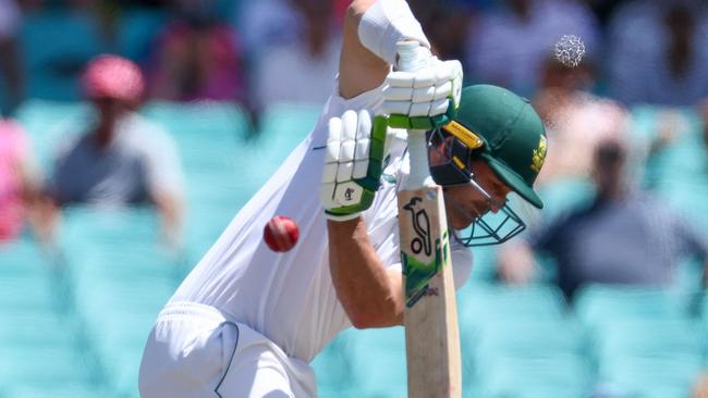 South Africa’s batting line-up crumbled in their recent series in Australia. (Photo by DAVID GRAY / AFP)