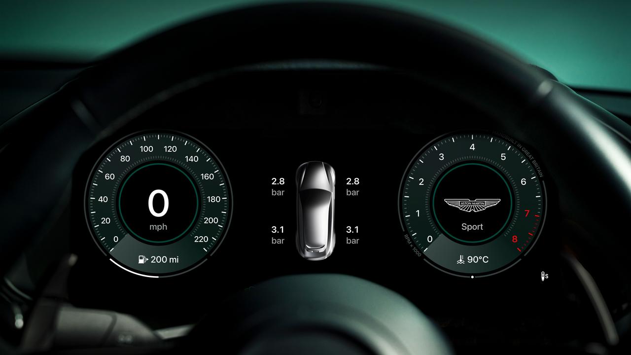 Aston Martin Apple CarPlay Ultra. Picture: Supplied