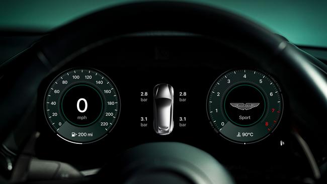 Aston Martin Apple CarPlay Ultra. Picture: Supplied
