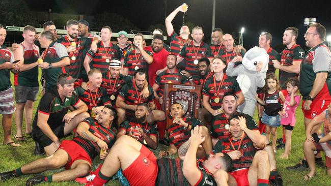 South Darwin Rabbitohs win the 2021 Darwin A Grade rugby union grand final Picture Rosalind Lavercombe