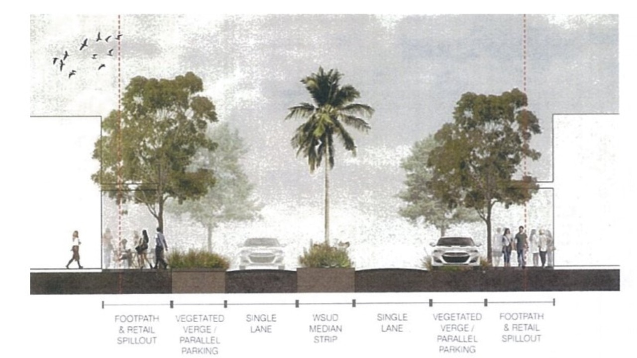 The change to road reserve would then allow for construction of a road where the walking path from Port of Airlie marina to Coconut Grove is found.