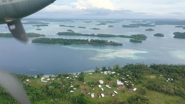 Some of the more than 900 islands in the Solomon Islands archipelago about which drug yachts are suspected of passing on their way to Australia. Picture: Charles Miranda