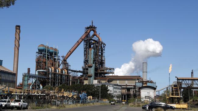 BlueScope’s Port Kembla steelworks. Picture: Jonathan Ng