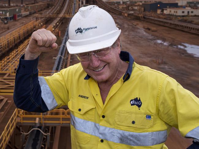 01-05-2023 - Andrew Forrest pictured at Fortescue Metals’ new Iron Bridge magnetite project.