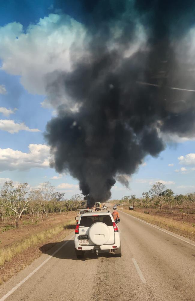 NT Police have confirmed six people were killed after a 4WD and road train crashed on the Stuart Highway, south of Pine Creek on Friday September 29.