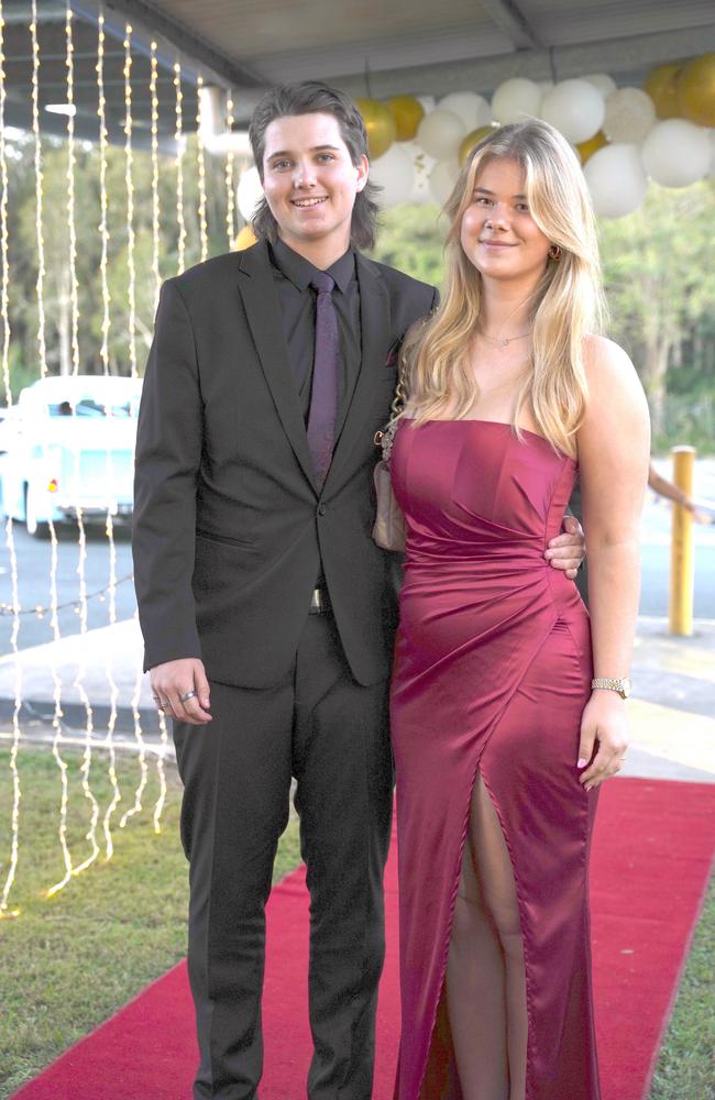 Caden and Svenja at the Coolum State High School formal 2023. Pictures: contributed