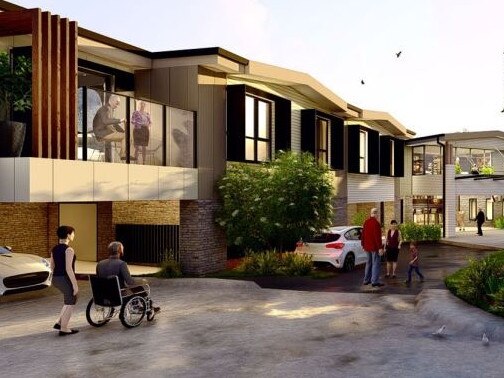 Artists impression of the front entry