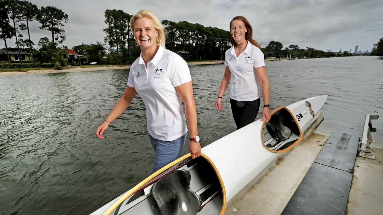 ****CHECK WITH BRIS SPORT DESK BEFORE RUNNING****Australia has announced it's Olympic kayak team for Rio. Alyssa Bull and Alyce Burnett are off to Brazil. Pic by Luke Marsden.