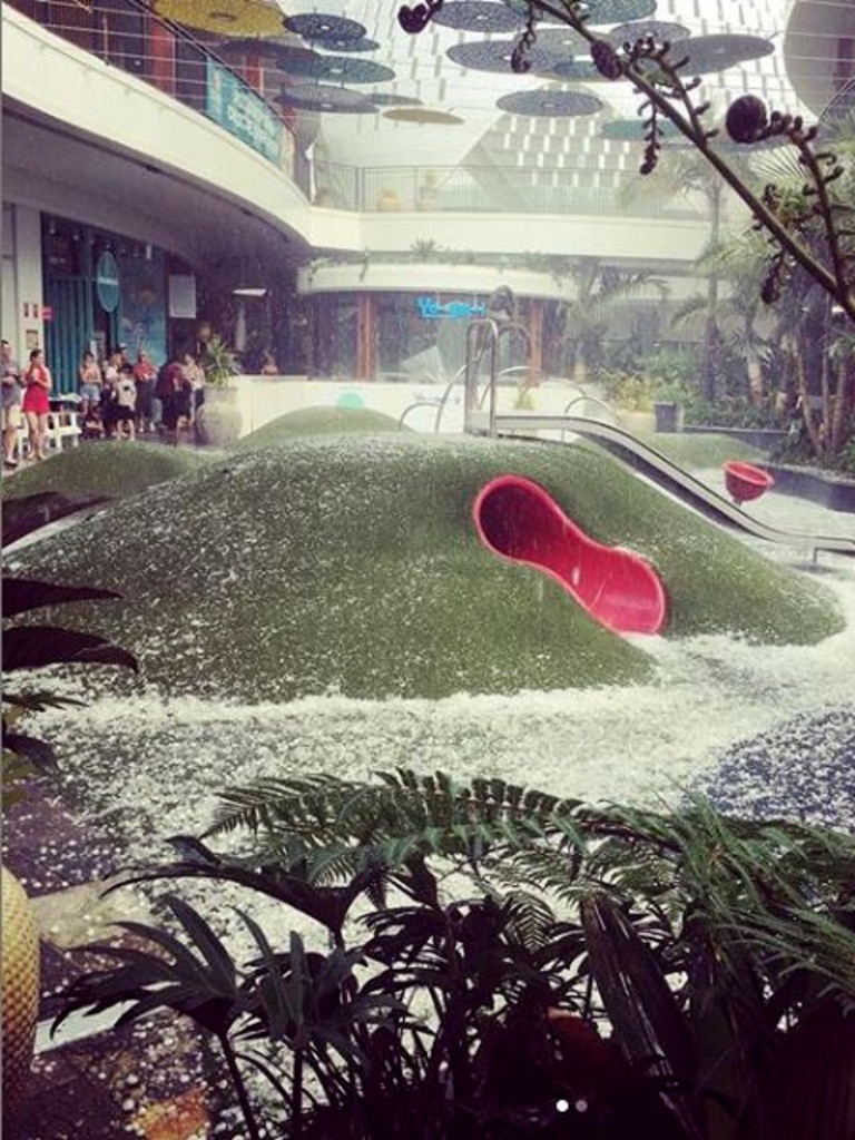 This picture was taken at the playground at Westfield Chermside. Picture: Instagram/@jo.argent