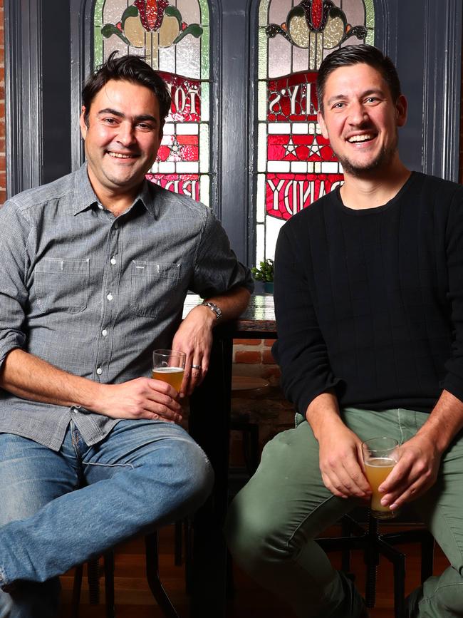 FIVEaa David Penberthy and Will Goodings have Adelaide’s No. 1 rating breakfast show on the AM band and overall. Picture: Tait Schmaal