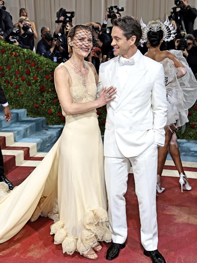 Claire Danes and Hugh Dancy attend The 2022 Met Gala. (Photo by Dimitrios Kambouris/Getty Images for The Met Museum/Vogue)