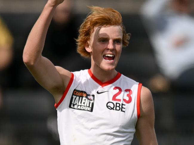 Tye Gander of the Swans Academy. Photo: Morgan Hancock/AFL Photos