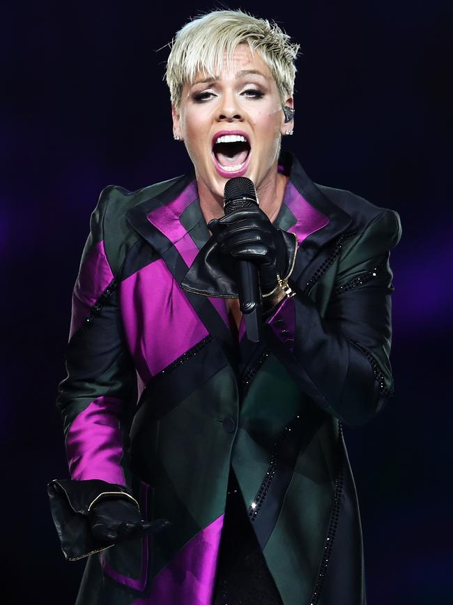 Pink was mistakenly thought to be supporting Israel during her shows. Picture: AAP Image /Brendon Thorn