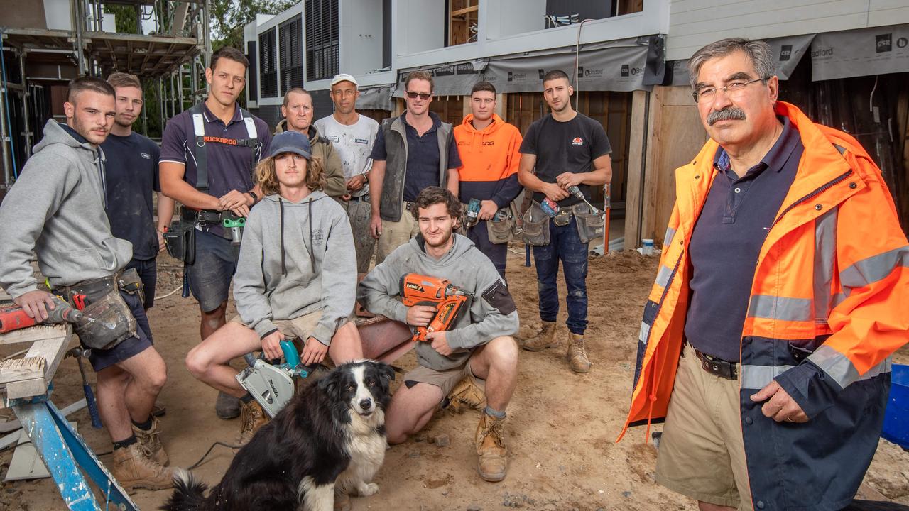 Carlo Corallo is facing uncertainly over his townhouses. Picture: Jason Edwards