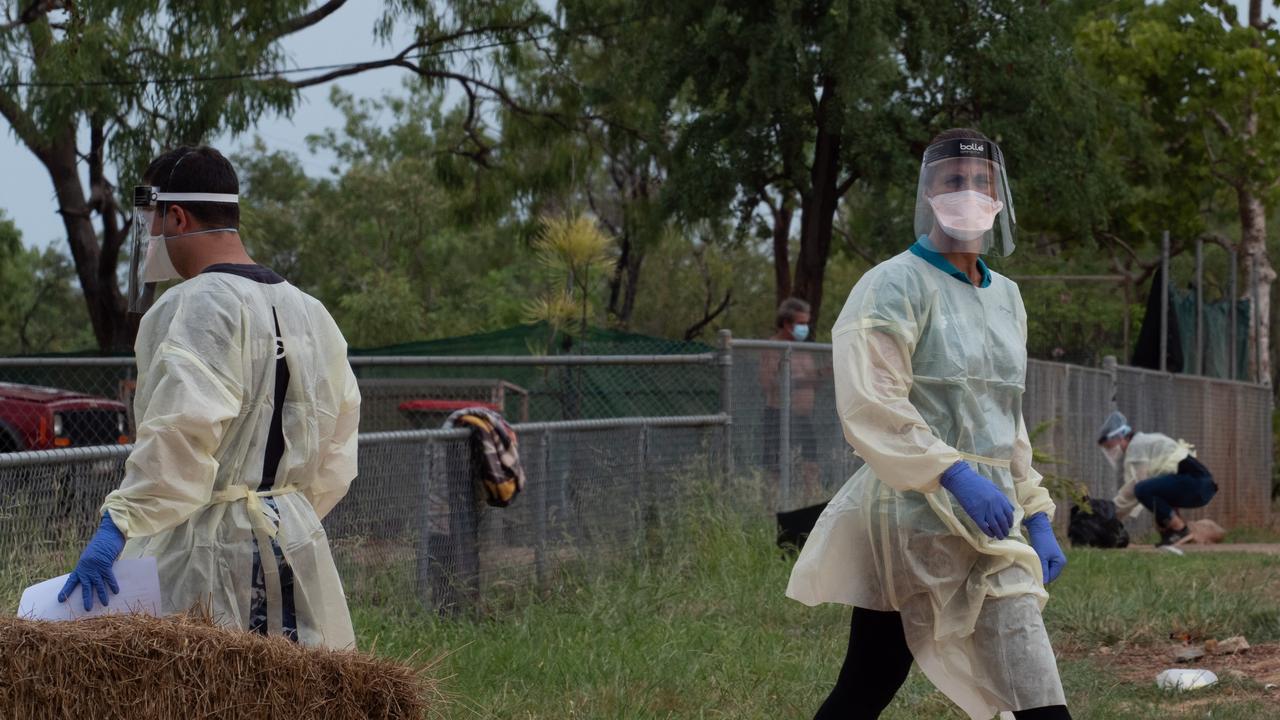 Inside the Katherine-Binjari Covid-19 response. Picture: Greg Stonham/Australian Defence Force