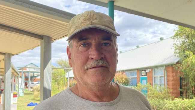 Shaun Johnston voting at the state election.